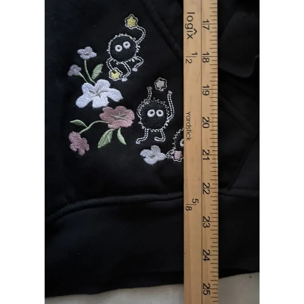 Her universe Studio Ghibli Spirited Away Floral No-Face Hoodie XS Boxlunch
